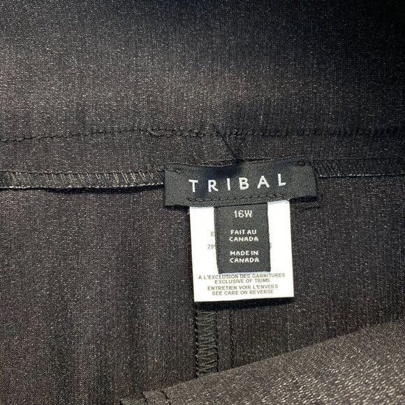 TRIBAL Charcoal Women's Skirt  Buttons,Stretch  Size 16W - Picture 3 of 14